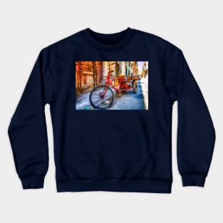 Cuban Bike On Streets Of Havana Crewneck Sweatshirt